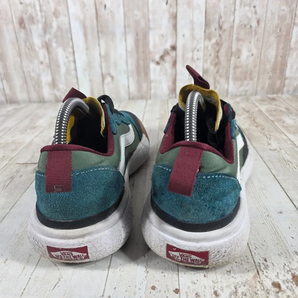 Vans UltraRange EXO Sneakers Teal Green Burgundy 721356 Womens 9.5 Mens 8.0
